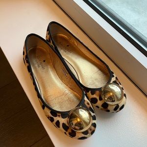 Kate spade leopard flats